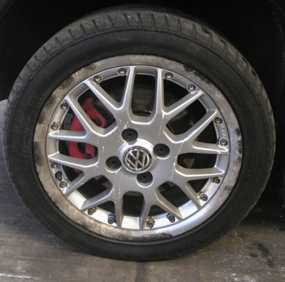 Before - VW Alloy Wheel Repairs by Total Car Cosmetics