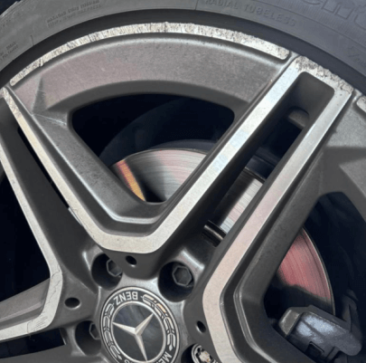 Before - Mercedes Alloy Wheel Repairs by Total Car Cosmetics